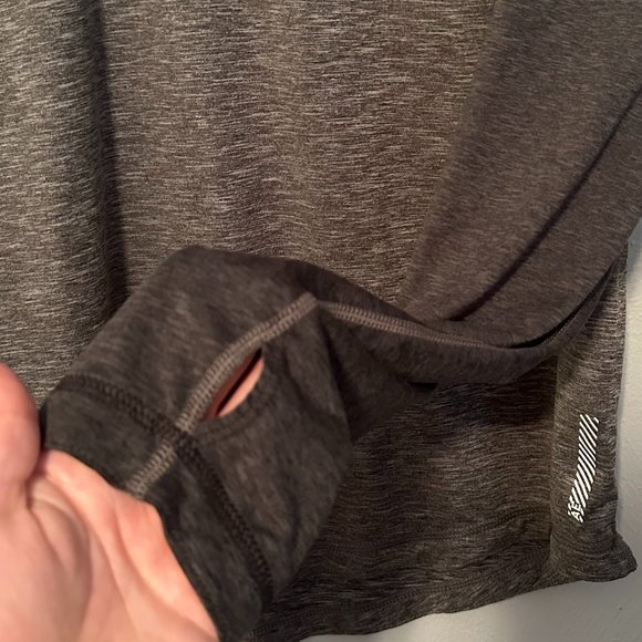 AE Outfitters Men's 360 Extreme Flex Long Sleeve Dark/Light Heather Gray Size L - Picture 8 of 16